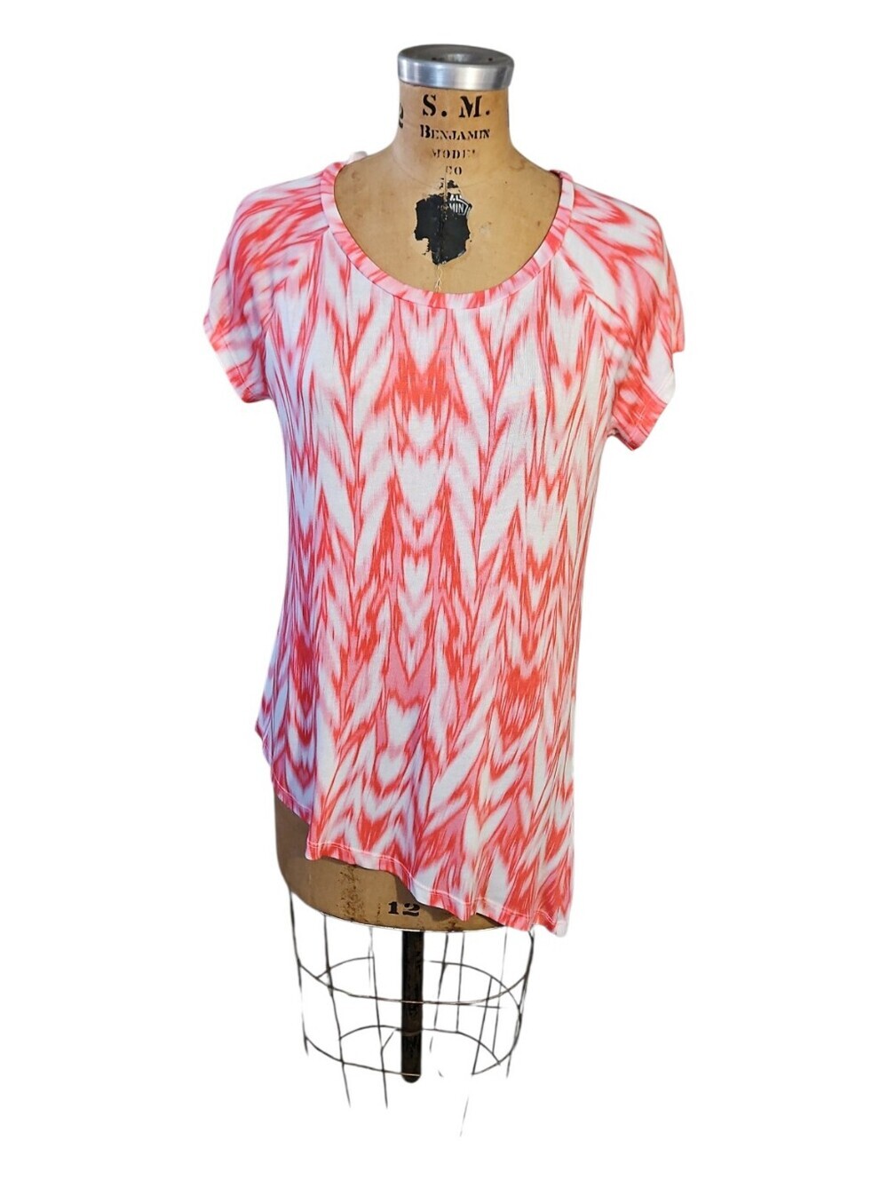 I.N.C. International Concepts Asymmetrical Tunic, Hi-low Hemline Top Womens L